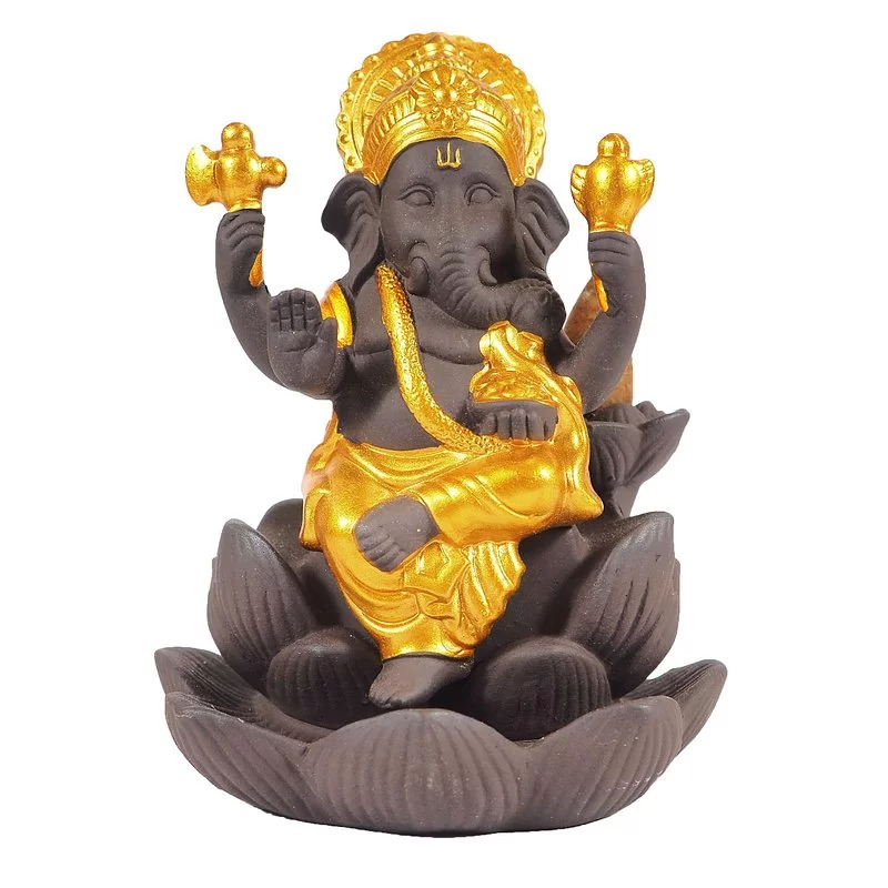 Suport conuri parfumate backflow - Ganesha Gold
