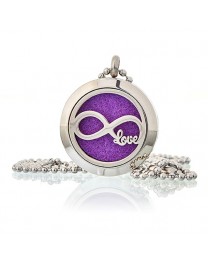 Colier Aromatherapy - Infinity Love, 25mm